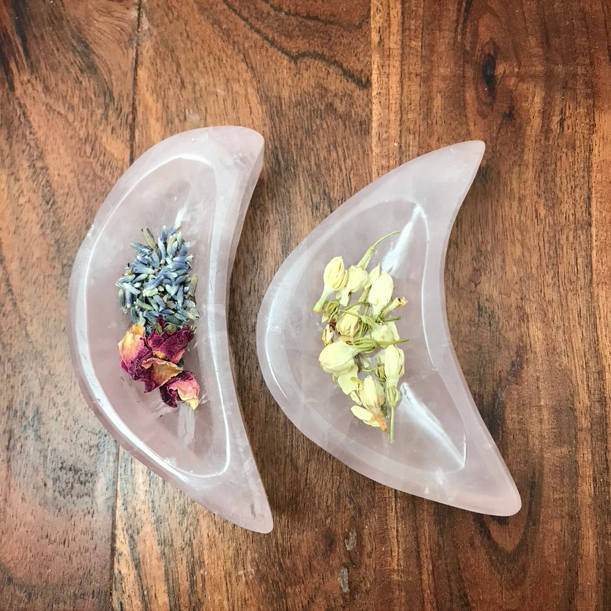 You Pick! Rose Quartz Moon Bowl 4