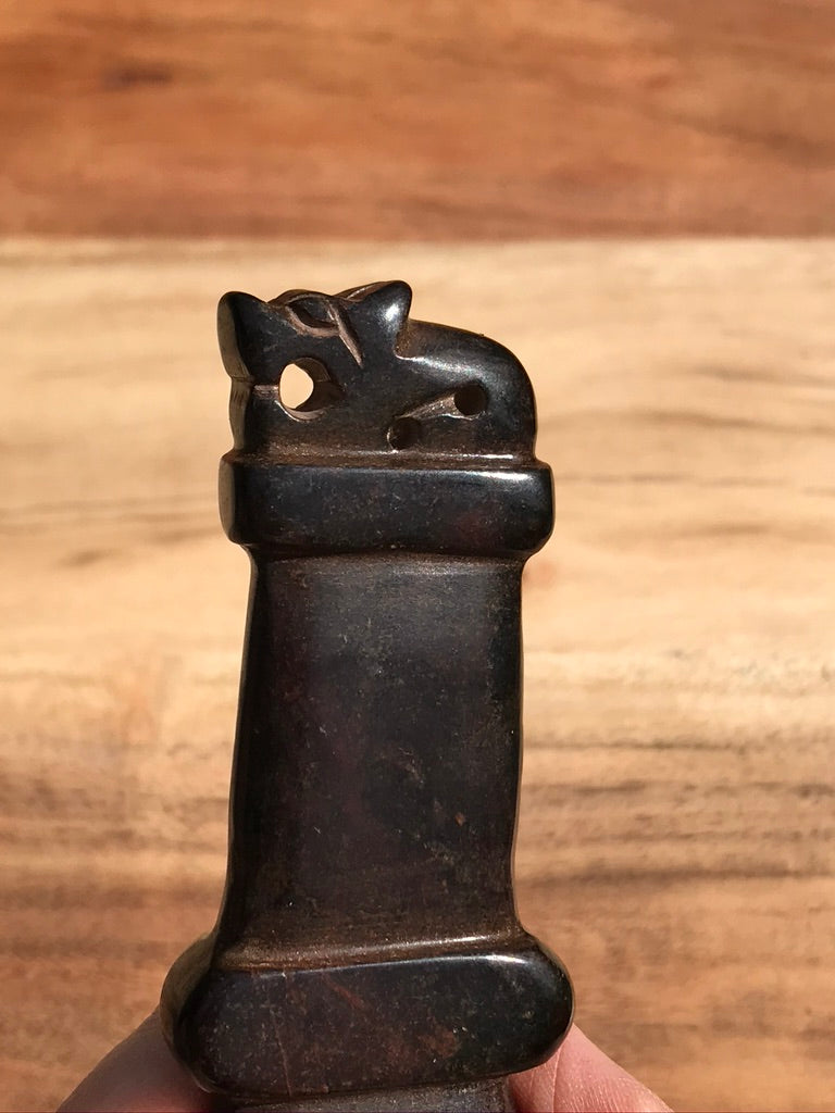 Athame, 5 inches, Jade Stone, Lion Protective Animal Totem
