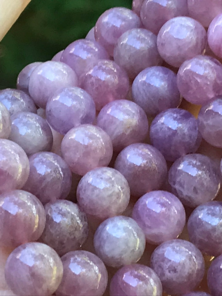Lavender Rose Quartz 8 mm High Grade Natural Crystal Bracelet, Stretchy