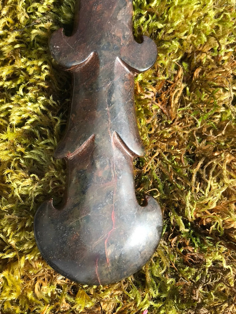 Athame, 5.5 inches, Jade Stone, Lion Protective Animal Totem