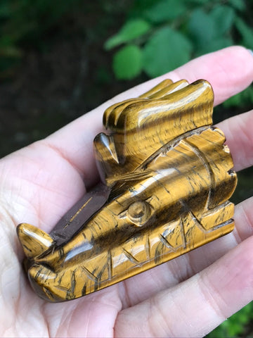 Tiger Eye Dragon Head, 111g