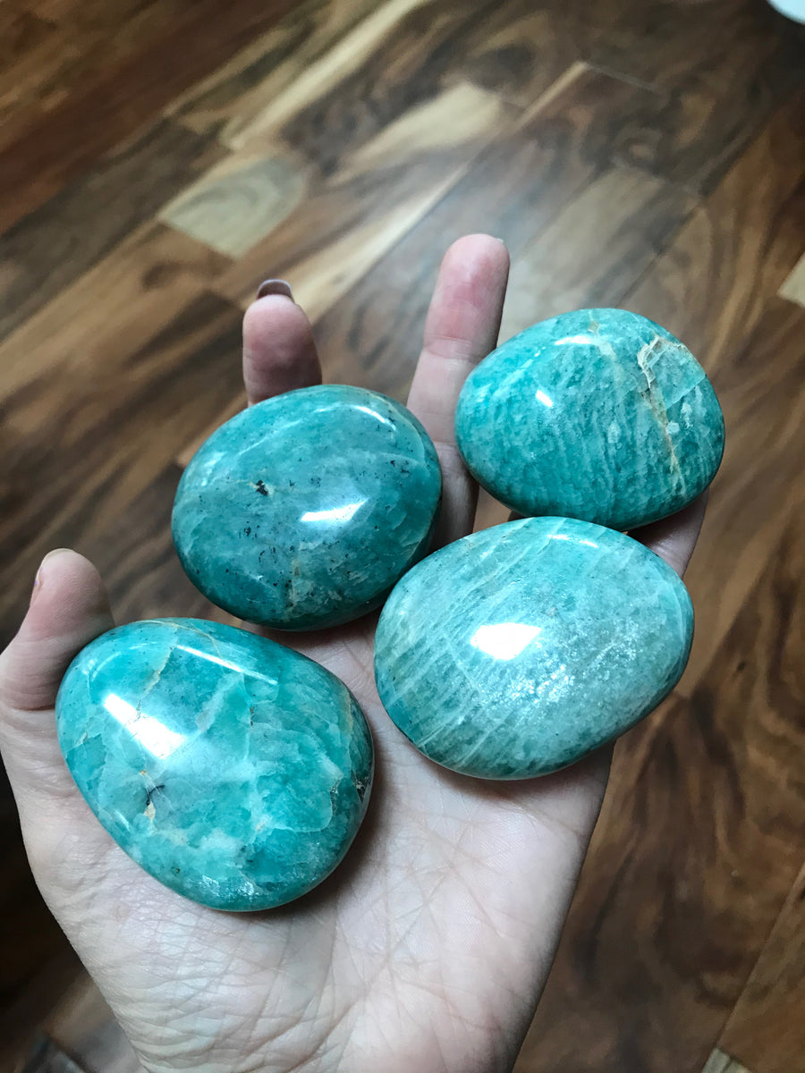 Amazonite Palm Stone for Truth and Harmony