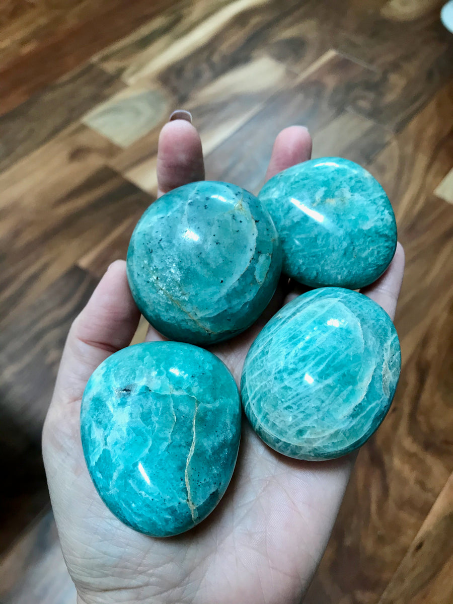 Amazonite Palm Stone for Truth and Harmony